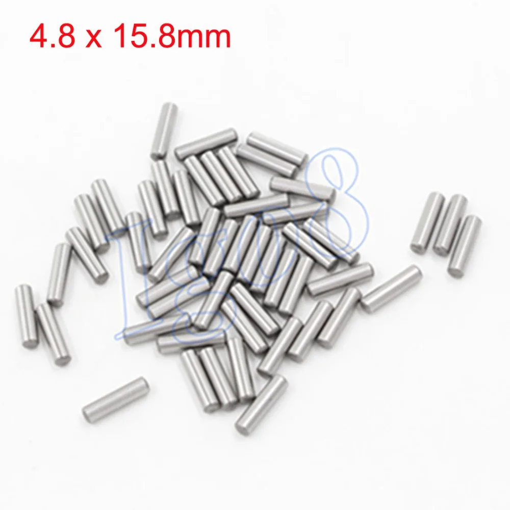 

200PCS Silvery Tone Steel 4.8mm x 15.8mm Dowel Pins