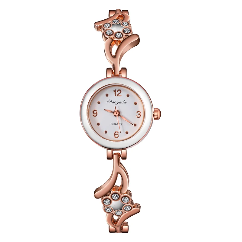 Fashion Rose Gold And Silver Women Wrist Watch Luxury Diamond Ladies Watch Women Bracelet Women's Watches clock reloj mujer