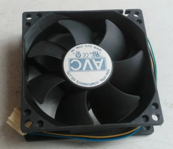 NEW AVC 8025 8cm 4lines Hydraulic PWM temperature control PWM DL08025R12U PS11 0.50A cooling fan