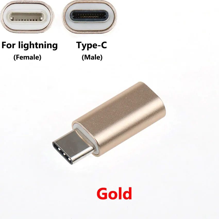 Cltgxdd 8 Pin Female Naar Type-C Male Adapter Usb C Kabel Converter Opladen Connector Adapter Voor Xiaomi Mi6 mi5 Voor Huawei P9