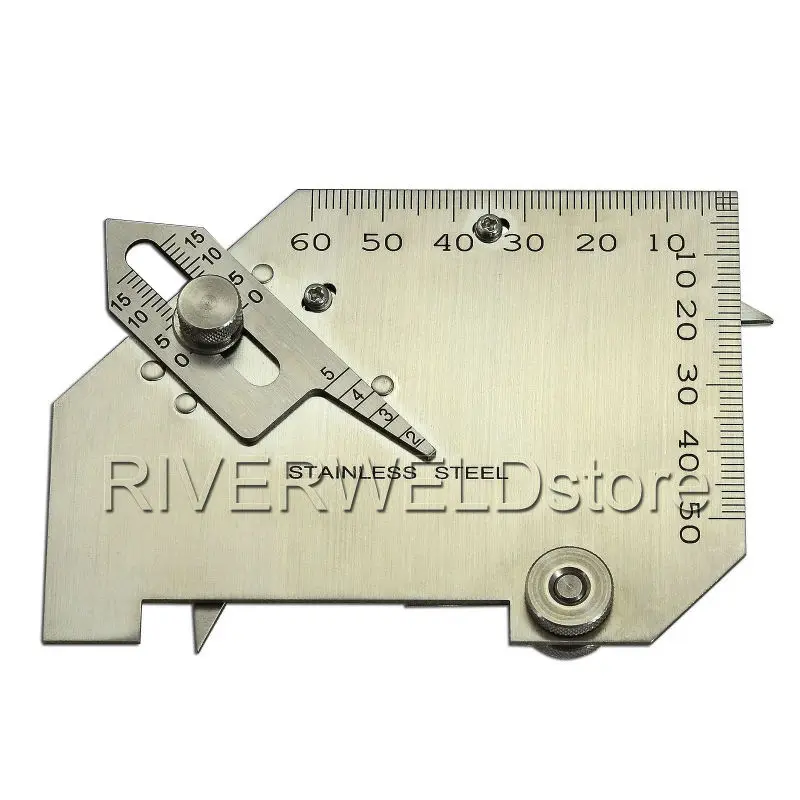 RIVERWELD Bridge Cam Gauge High-low Checks Depth of Undercut Pitting Fillet Weld Length Throat Size Angle SK-8 Metric