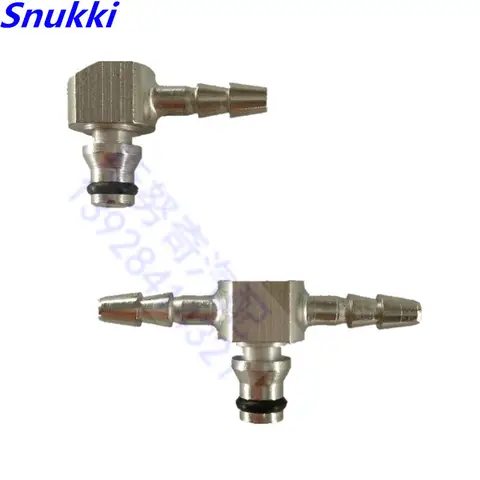 T Type Rail Injector Return Oil Backflow Pipe Connector Metal Tee connector for Bosch  Injector connector metal fittings   2pcs