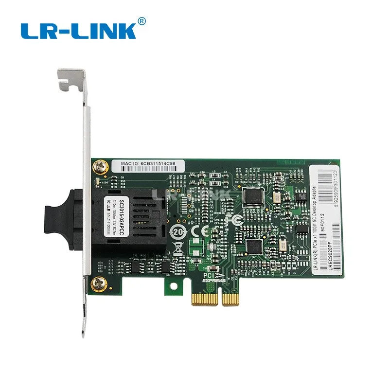 LR-LINK 9020PF 100base-LX PC Computer PCI-Express Network Card Fiber Optical Network Adapter Server Realtek RTL8105