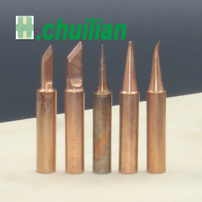 

5pcs 900M-T-K SK I B IS pure copper iron tip welding tip For HAKKO SAIKE ATTEN AOYUE KADA YIHUA Soldering Rework Station Iron