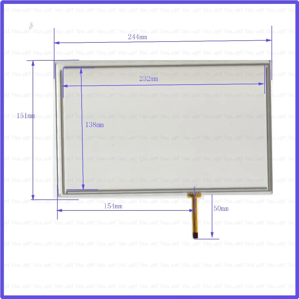 ZhiYuSun  244mm*151mm NEW  10.4inch Touch Screen 4 wire resistive USB touch panel overlay kit   244*151 this is compatible