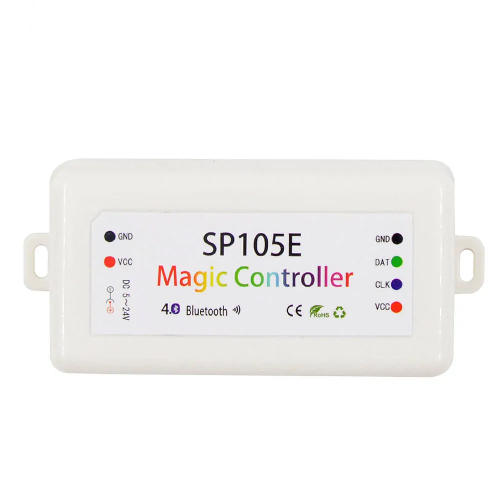 SP105E SP108E Bluetooth Wifi Magic Controller 2048 Pixels for WS2811 WS2812B 2801 6803 IC LED Strip Support IOS / Android APP