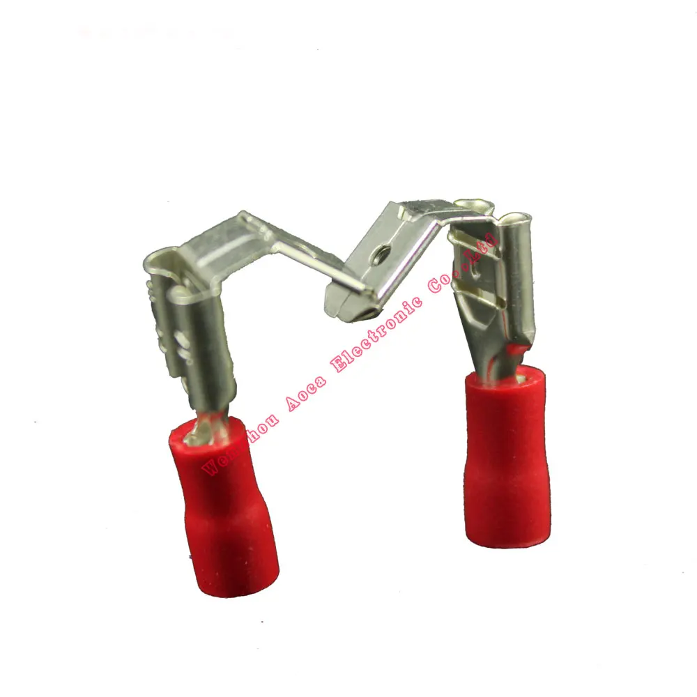 

PBDD1.25-250 1000Pcs/Pack Pre-Insulating Shoulder Shaped Joints Male Female Terminal Lugs