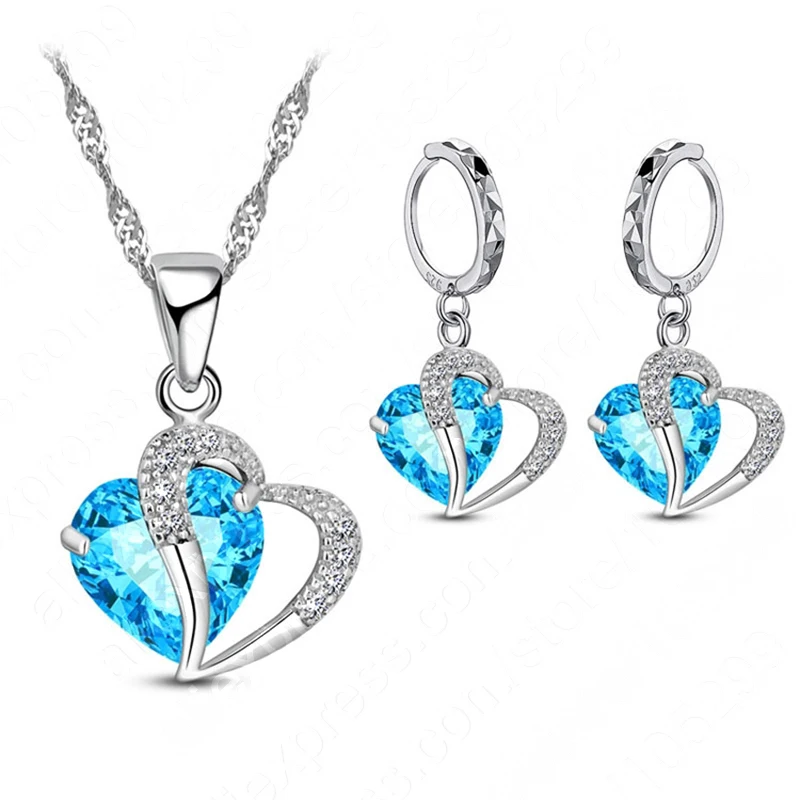 

Customized order heart jewelry gift sets