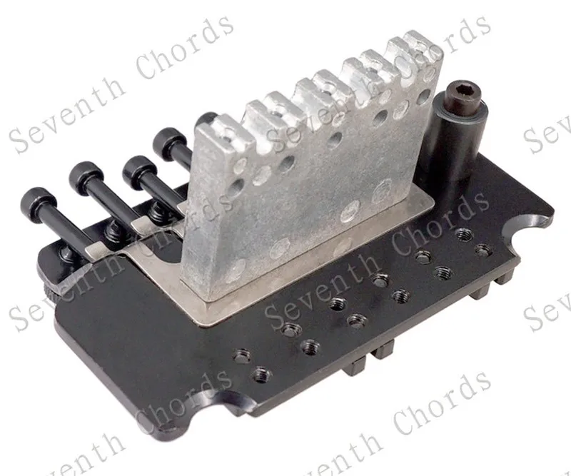 Linkshänder Black Sliver Gold E-Gitarre Brücke Gitarrenzubehör Teile 6-saitige Brücke Musikinstrumente – Detail 8