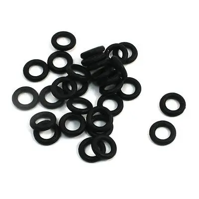 

7mm x 4mm x 1.5mm Rubber O Rings Oil Seal Gasket Washer Replacement 30 Pcs