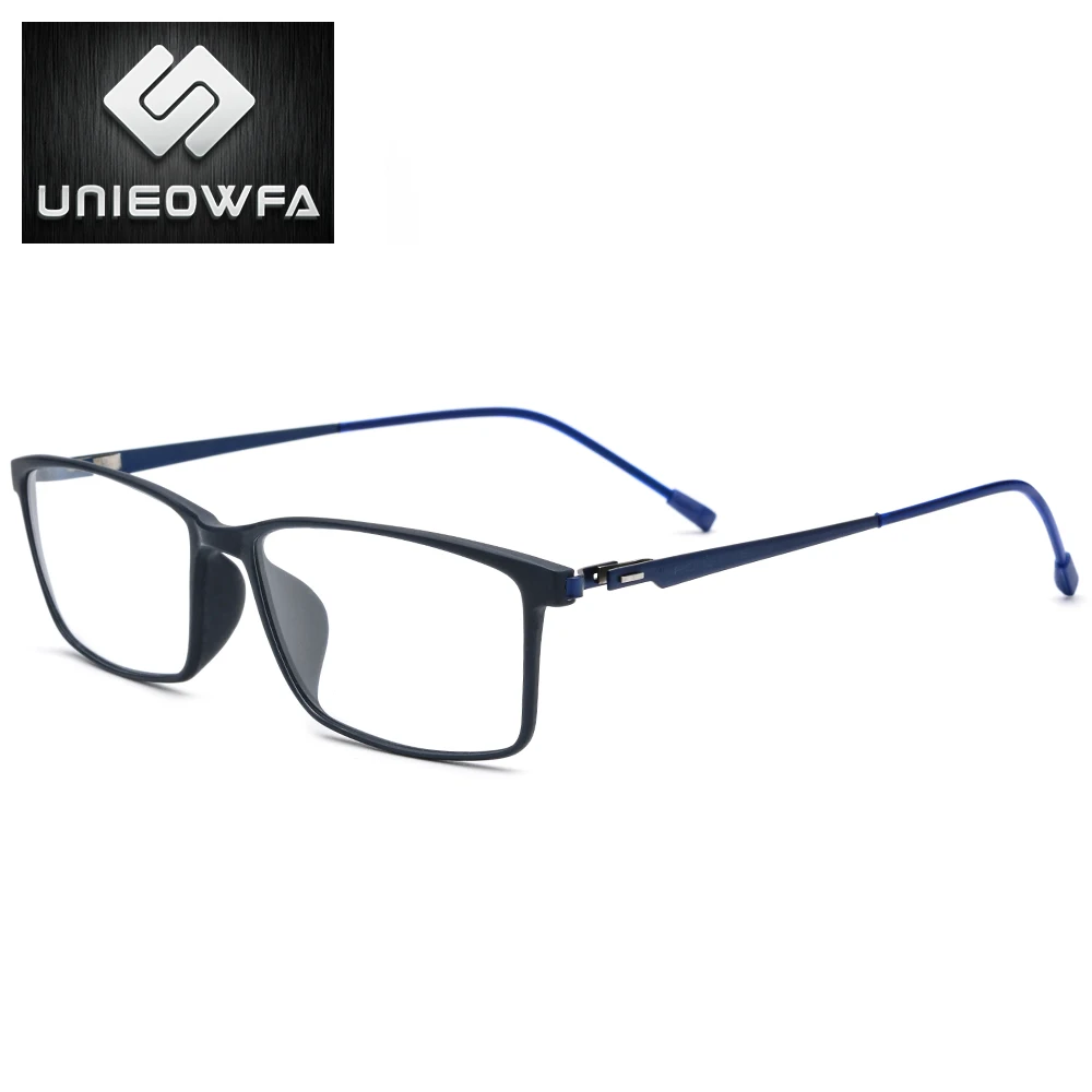 UNIEOWFA Optical Prescription Glasses Men Korean Hyperopia Myopia Glasses TR90 Anti Blue Light Photochromic Glasses Progressive