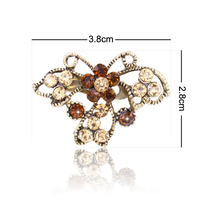 TANGTANG Brooch Pin Set Red/Blue Brooches For Women Bronze Plated Fashion Jewelry Womens Accessories 2019 New Year Gift ART350