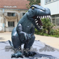 Funny Walking Inflatable Dinosaur T.Rex Costume 2.5m Adult Wearable Blow Up Tyrannosaurus Rex Suit For Parade Event