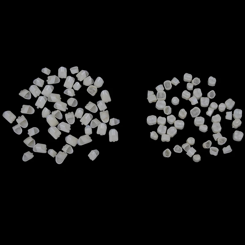 2 Packs Dental Temporary Crown Material For Anterior 50 Pcs + Molar 50 Pcs Teeth Veneers Oral Care Tool Dental Treatment
