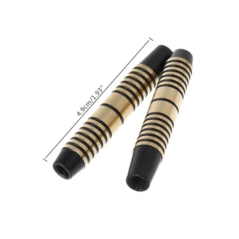 3pcs Black Copper Dart Barrels For Soft/Steel Tip Dart 49mm 16g With 2BA Thread Dart Supplies Entertainment Game Accessories