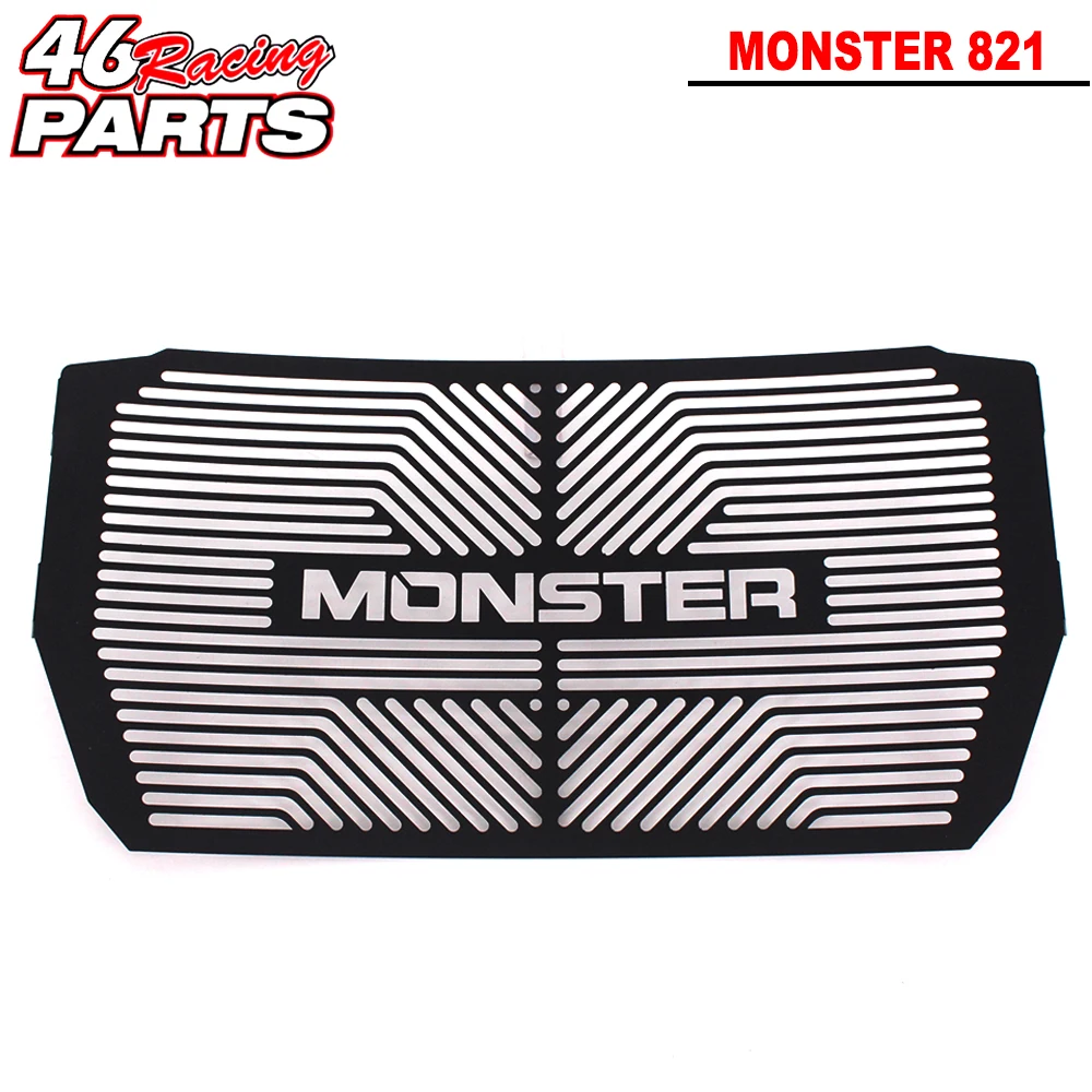 Black Motorcycle Accessories Radiator Guard Protector Grille Grill Cover For DUCATI Monster 821/1200/1200S 2014 2015 2016