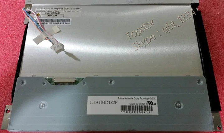 لوحة LCD صناعية 10.4 بوصة LTA104D182F لتوشيبا الأصلية A + الصف ضمان 6 أشهر #5