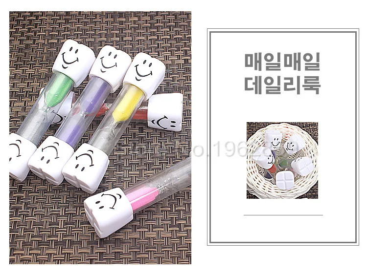 20pcs/10pcs Dental Children Kids Toothbrush Timer 3 Minutes 2 Minutes Smile Sandglass Tooth Brushing Hourglass Gift Sand Clock