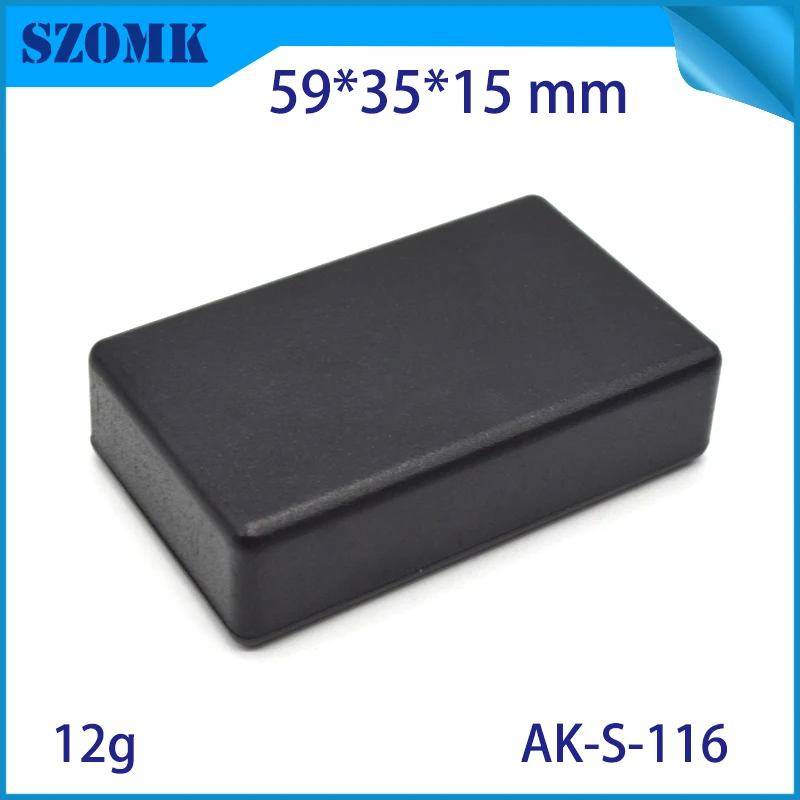 1 Piece 59*35*15 mm black plastic enclosure for electronic equipment box plastic instrument housing for pcb design junction box