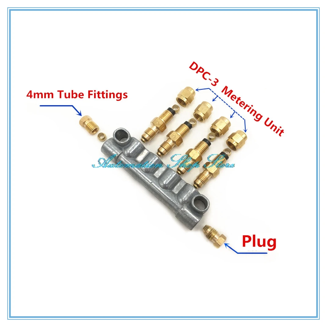 4mm Tube A Type volume adjustable Oil Distributor/seperator valve/divider for centralized lubrication/Unidirectional gauge