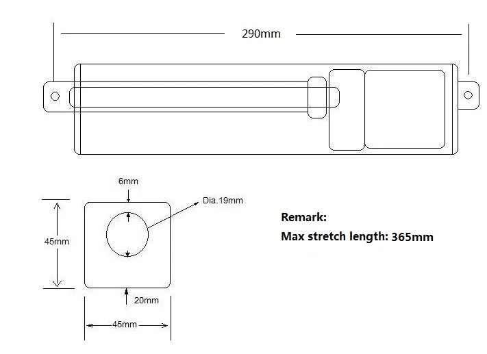 Imagem -04 - Sovik Atuador Elétrico Linear de 75 mm Polegadas Atuador Elétrico de 12v 24v dc com Resistência Pesada de 700n Velocidade Máxima de Elevação 15 mm s Inclui Suportes de Montagem