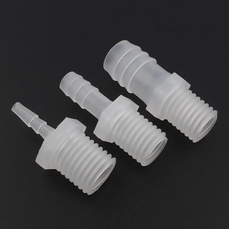 100pcs/lot M14 M16 Male Thread To 3.9~16mm PP Connectors Aquarium Fish Tank Air Pump Aerator Parts Micro Irrigation Hose Joints