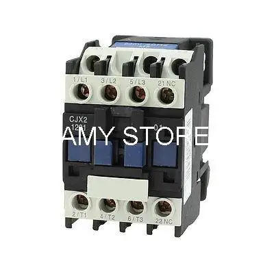 

CJX2-1210 660V Ui 20 Amp 3 Poles 1NO 50Hz Coil AC Contactor AC Coil AC24V AC36V AC110V AC220V AC380V