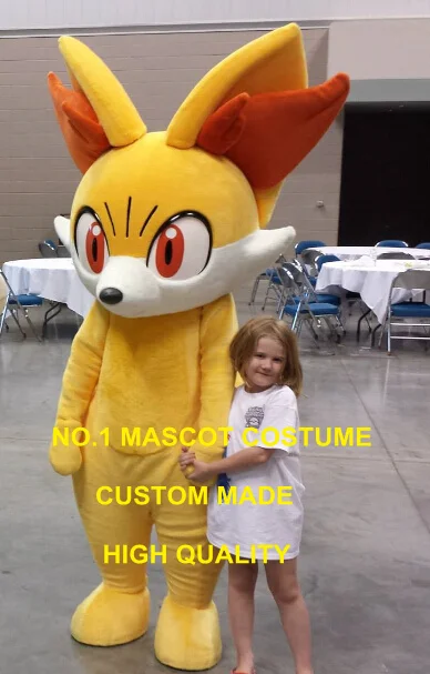 Fennekin mascot costume Pocket Monster Anime Cosply Costumes Fancy Dress kit 2001