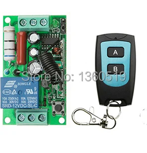 

Free Shipping 1CH 220V 10A Load RF Wireless Remote Control Switch /receiver/ Remote Control