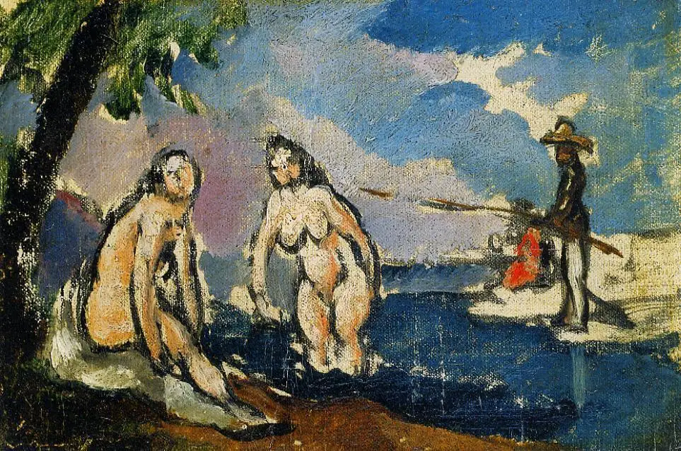 

Oil Painting Reproduction,handmade oil painting,oil painting,bathers-and-fisherman-with-a-line-1872,canvas oil painting,high