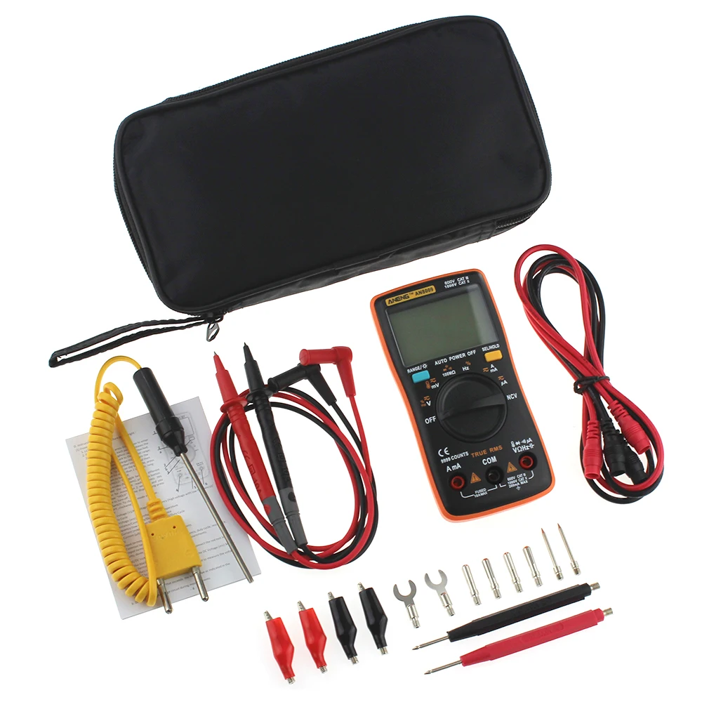 ANENG Portable LCD Digital Multimeter  AC/DC Ammeter Voltmeter Ohm Meter Wire Pen AN8000 AN8001 AN8002 AN8004 AN8008 AN8009