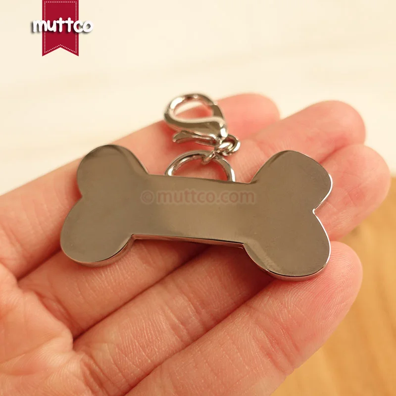 20pcs/lot wholesale good quality creative bone sharp dog cat id tag 2 kinds footprint design dog id tag for puppy