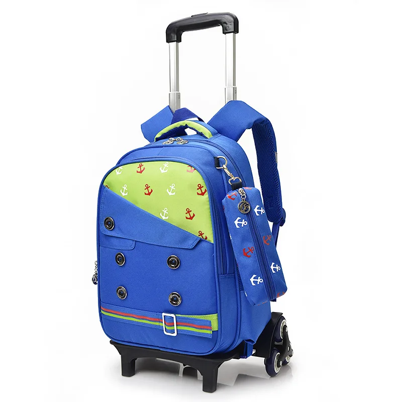 

Children wheeled backpack for School kids Rolling bags On wheels kid's Travel Trolley Bag for boys Trolley School backpack bags