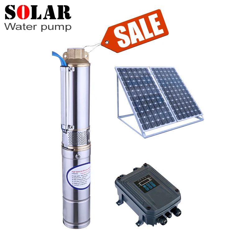 permanent magnet synchronous motor solar pump 24v deep well MPPT controller brushless motor mini solar pump for deep well