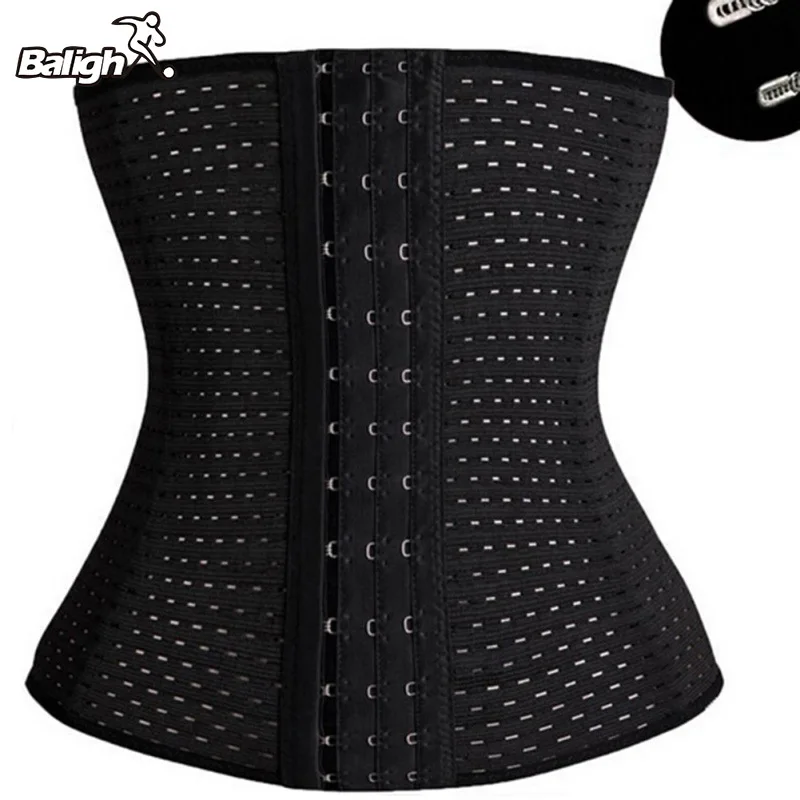 Protection Waist Trainer Corset  Belt Lingerie Bodybuilding Belts Protection Waist Modeling Strap Belt Corset Black White