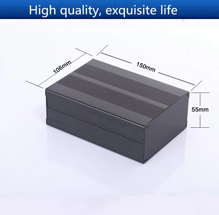 Chasis amplificador de aluminio/carcasa de instrumento electrónico/carcasa de potencia/carcasa de amplificador/caja DIY