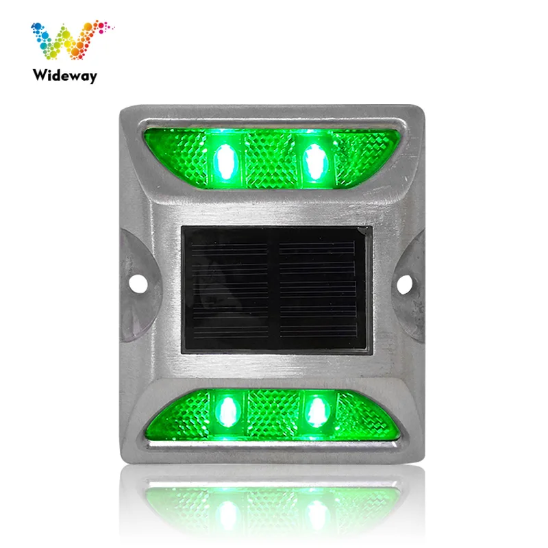 Aluminium Alloy LED Solar Road Stud Dock Pier Amber Light