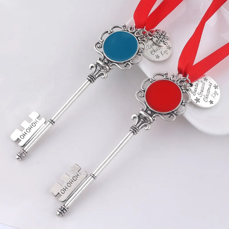 Christmas Magic Santa Claus Key Pendant Ornaments Decorations Xmas Halloween Gifts 2 Colors Free Shipping W8351