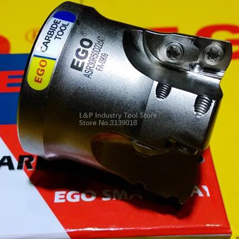 EGO Tornio Meccanico Face Fresatura Testa Taglierina Mandrino ASR20 ASR30 ASR40 ASR50 Portautensili CNC Inserto EDNW13T4TN Supporto