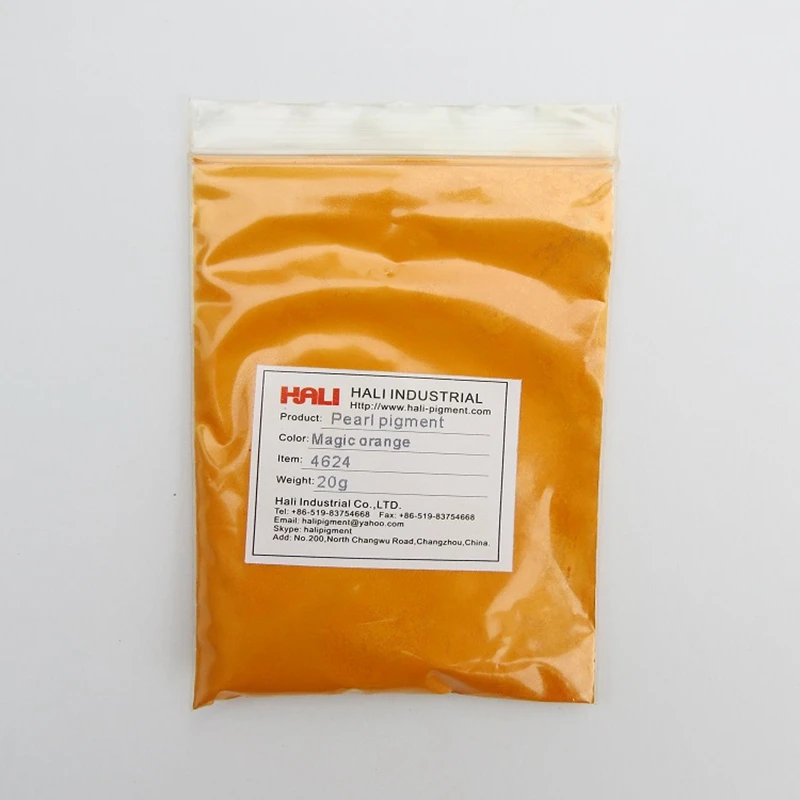 Sell pearl pigment orange mica powder luster effect pigment item:4624 color:magic orange 1 lot=20gram