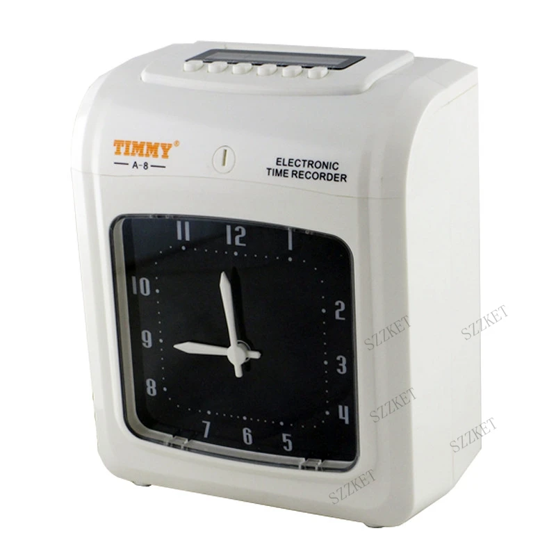 Attendance clock, punch card, punch card machine, attendance machine, English version A-8 Electronic time clock