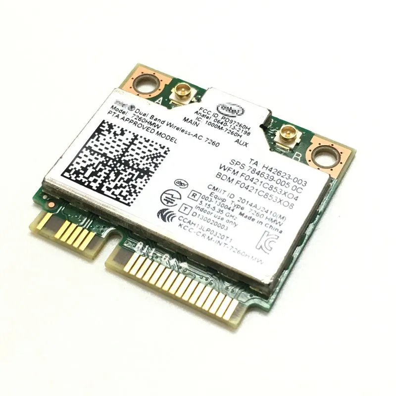 Dual Band Wireless-AC 7260  7260HMW intel 7260AC 7260HMW 7260AC half Mini PCI-e bluetooth Wireless wifi 867M+4.0BT