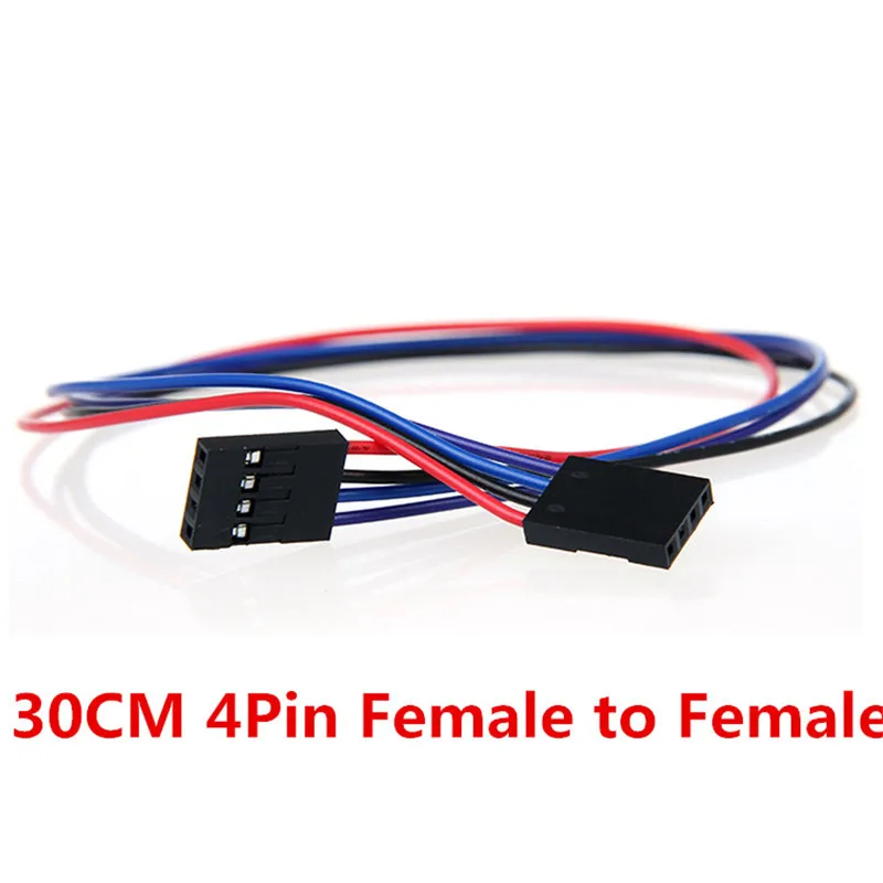 50pcs/lot 30cm 4pin Breadboard Flexible Jumper Wires M-M M-F F-F 2.54mm AWG26 DuPont Cables for Electronic DIY Starter Kit