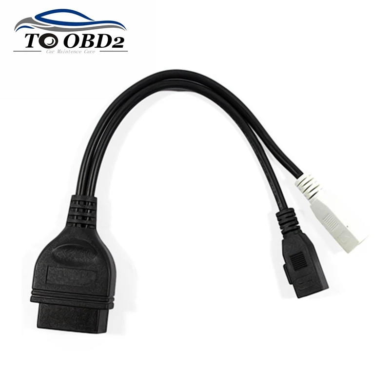 2x2Pin Connector to OBD2 16Pin For AUDI for VAG Series For AUDI 2x2 KKL 2P+2P to 16 Pin OBDII OBD2 Diagnostic Adaptor