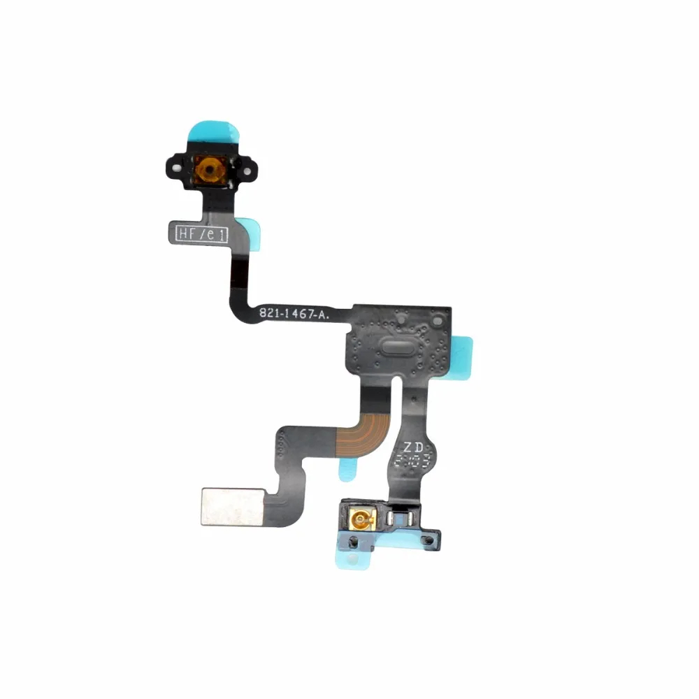 For Iphone 4S Power Button Flex Cable Ribbon Light Sensor Power Switch On / Off Replacement for Ihone 4S Flex Cable