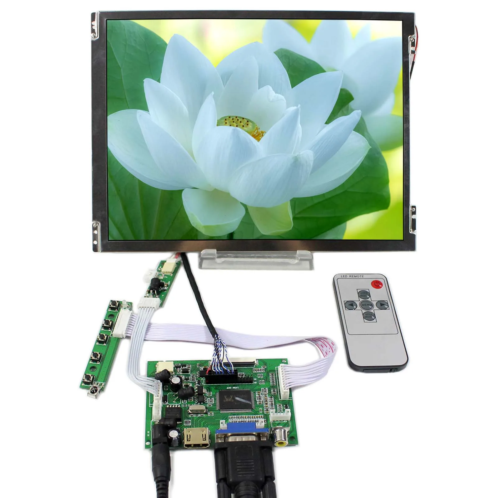 

HD MI+VGA+2AV LCD Controller Board VS-TY2662-V1 With 10.4inch 800x600 TM104SDH01 LCD Screen