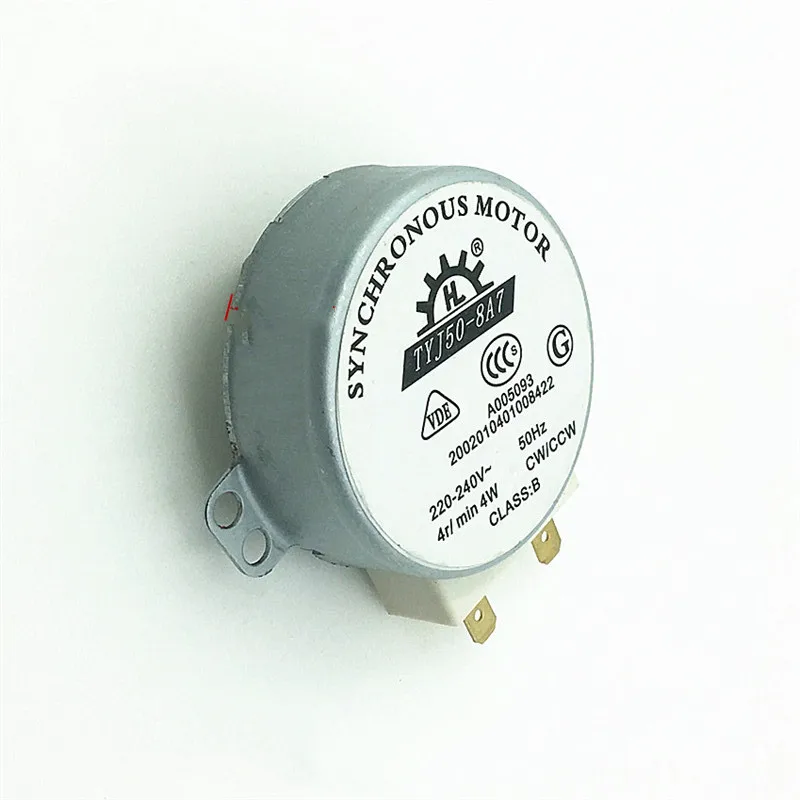 Microwave Oven Turntable Synchronous Motor 4W AC 220-240V 4 RPM CW/CCW TYJ50-8A7 Microwave Oven Spare parts Accessories