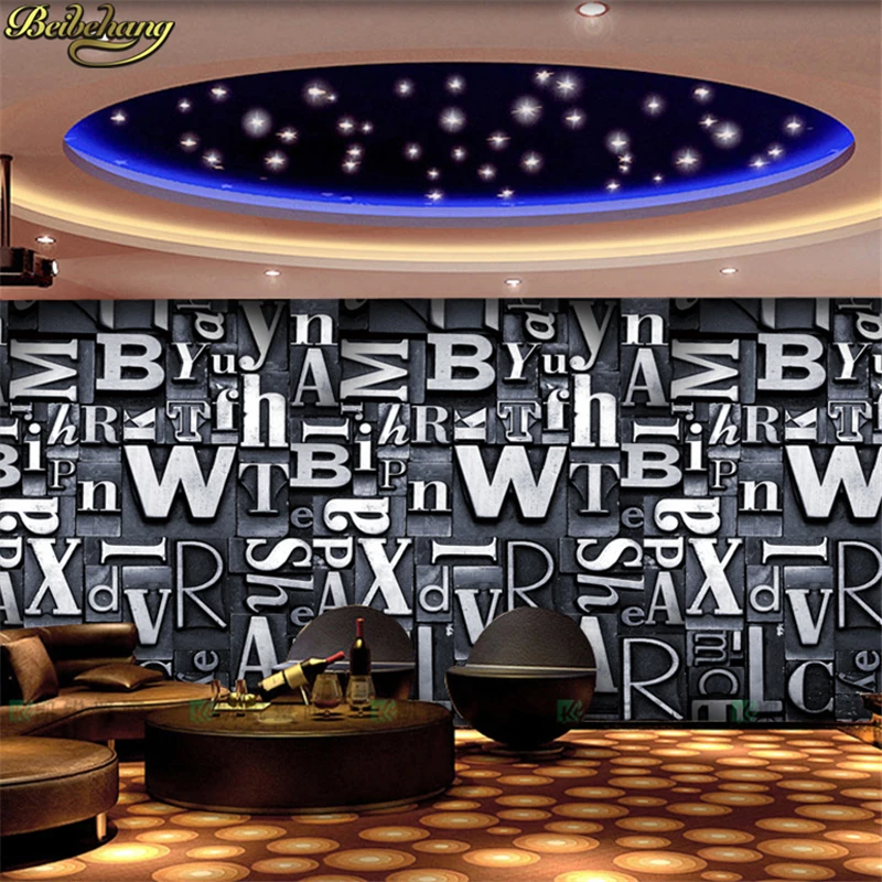 beibehang wall paper papel de parede A large mural wallpaper retro bar ktv personality European retro British street art