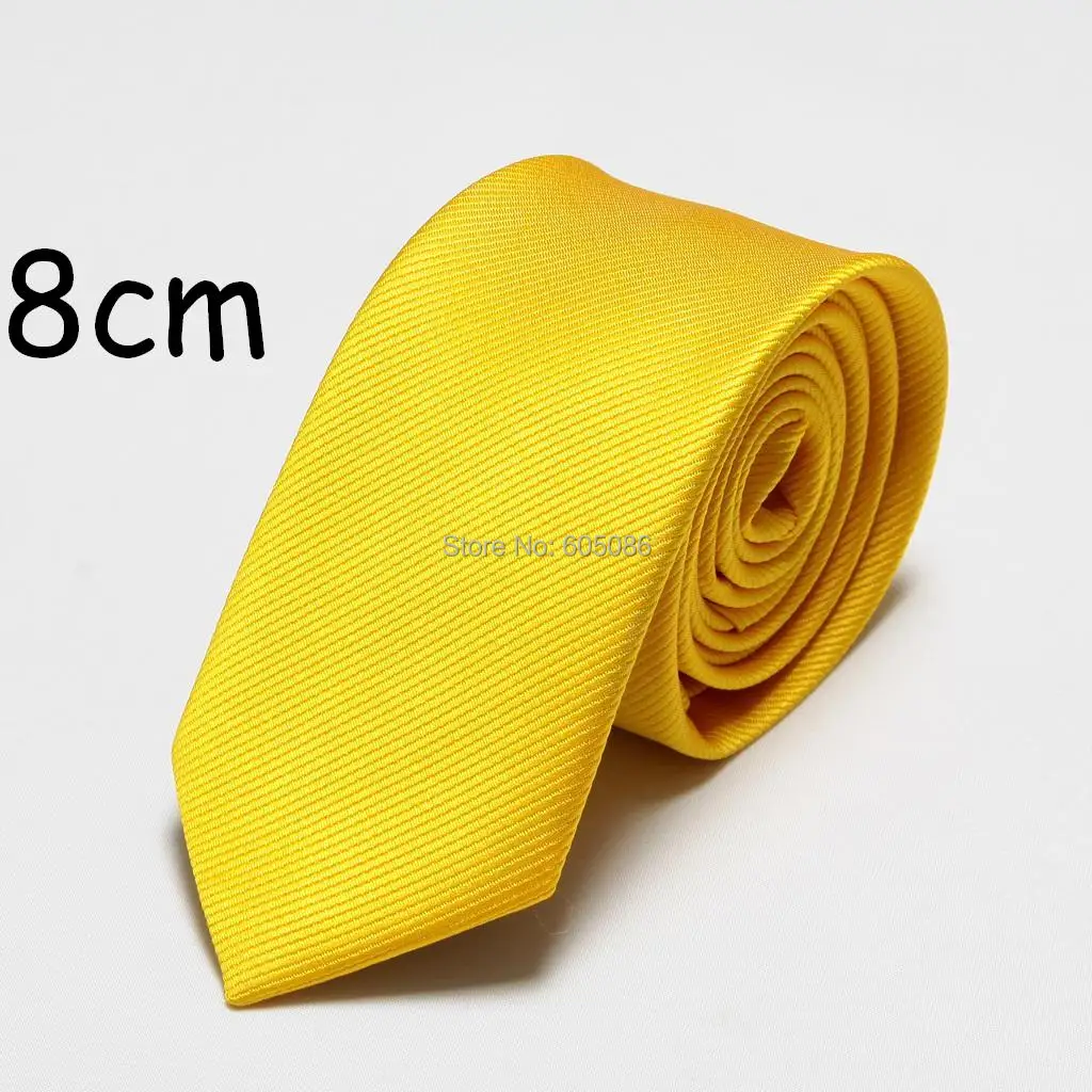 HOOYI 2019 rắn polyester thời trang của nam giới ăn mặc cổ quan hệ cho nam giới cà vạt 8 cm chiều rộng