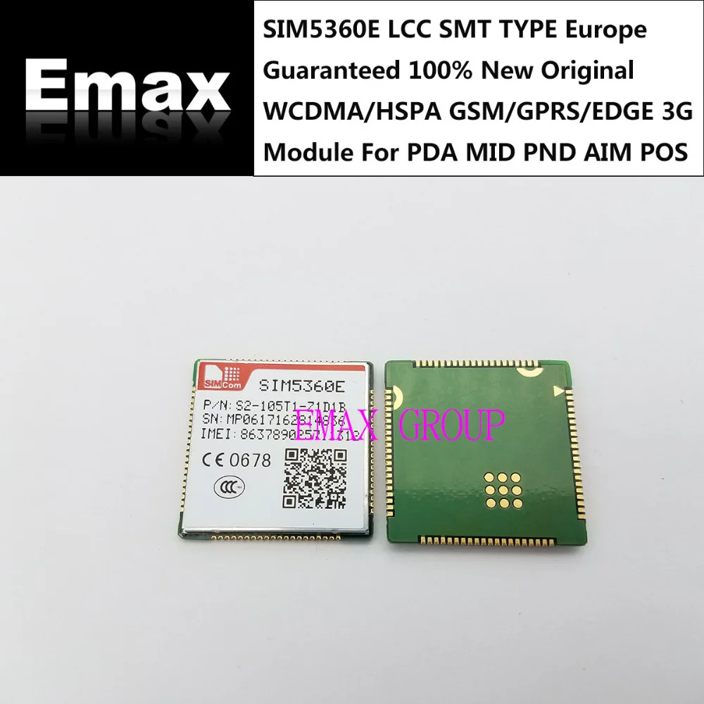 

SIM5360E LCC SMT Тип Европа Гарантировано 100% новый оригинальный WCDMA/технология HSPA GSM/GPRS/EDGE 3G модуль для можно крепить любые приспособления: PDA MID ПНД цель POS JINYUSHI